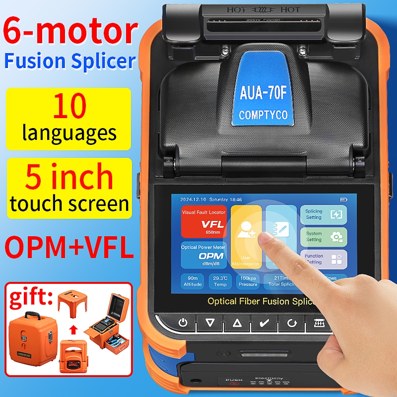 COMPTYCO AUA-70F FTTH Fiber Optic Stripping Machine Automatic Cleaver ...