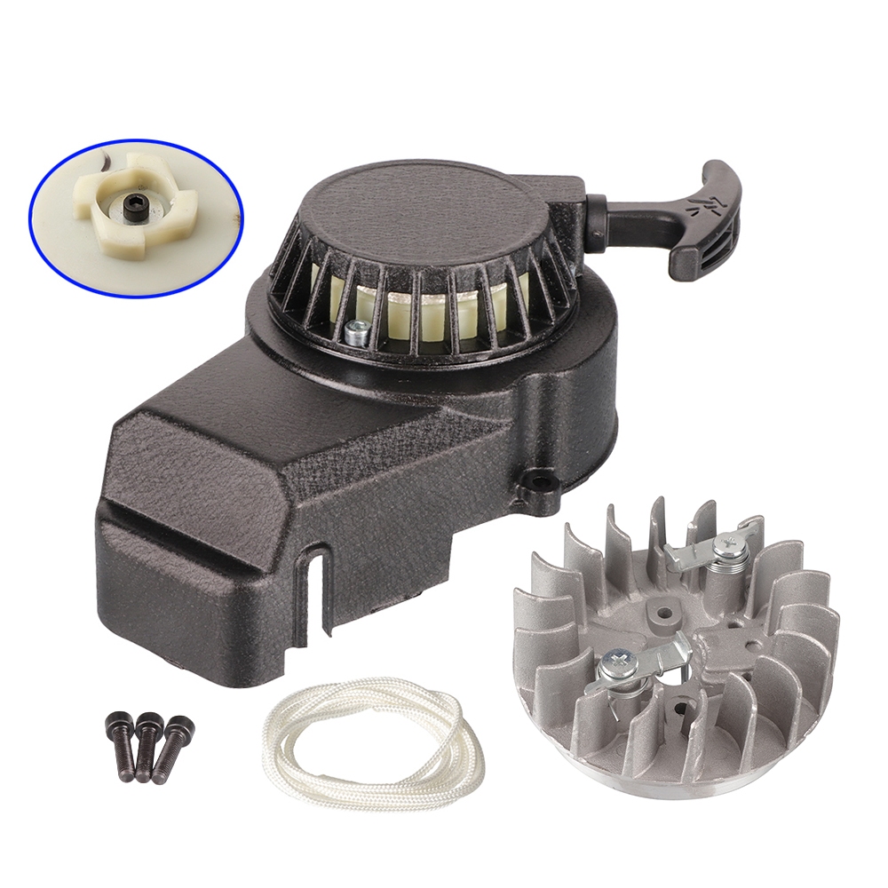 Alloy Easy Recoil Pull Starter Flywheel For 2 Stroke Engine 47cc 49cc ...