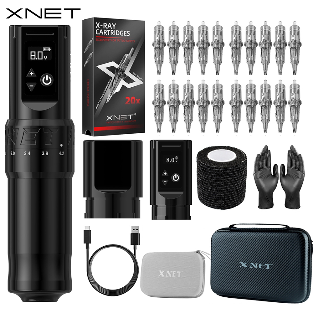 XNET Wireless Tattoo Machine Kit Tattoo Pen Machine Japan Motor ...
