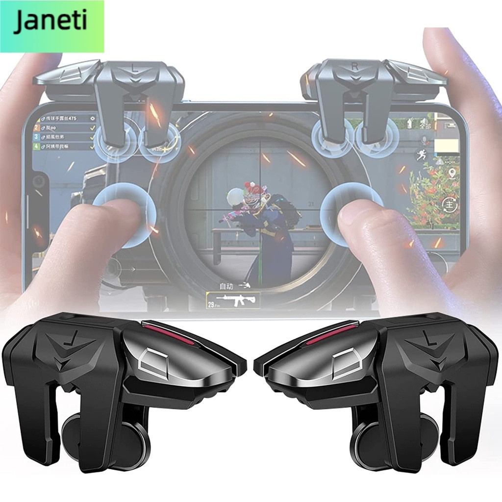 G21 Mobile Game 6 Finger Trigger for PUBG Phone Gaming Controller Alloy ...