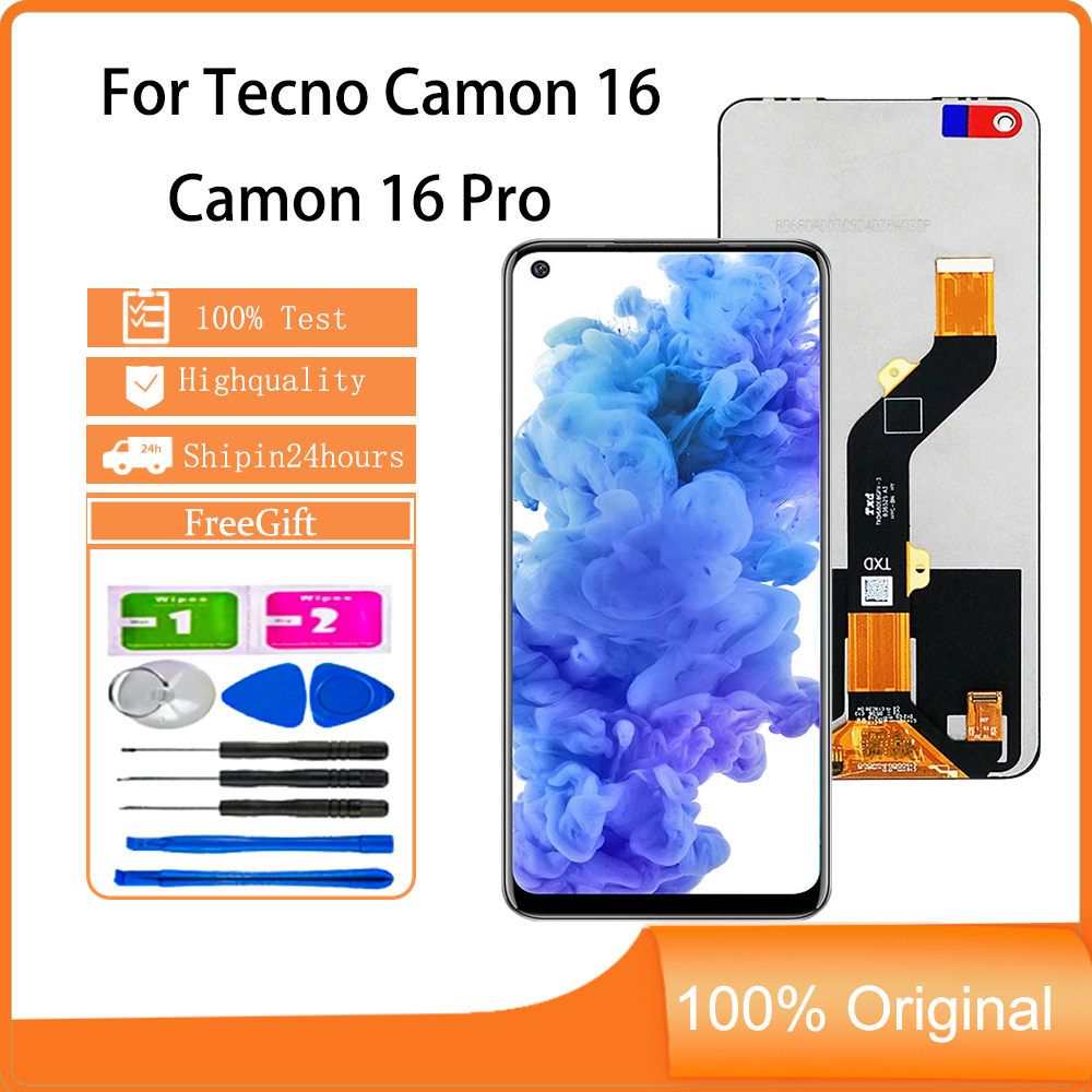 For Display Tecno Camon 16 CE7 16 Pro CE8 LCD Touch Screen Replacement ...