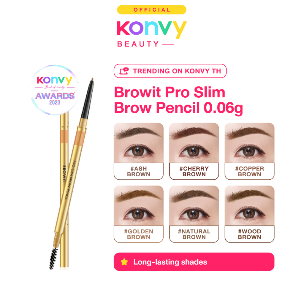 Browit Pro Slim Brow Pencil 0.06g (Precise, Natural Looking, Long ...