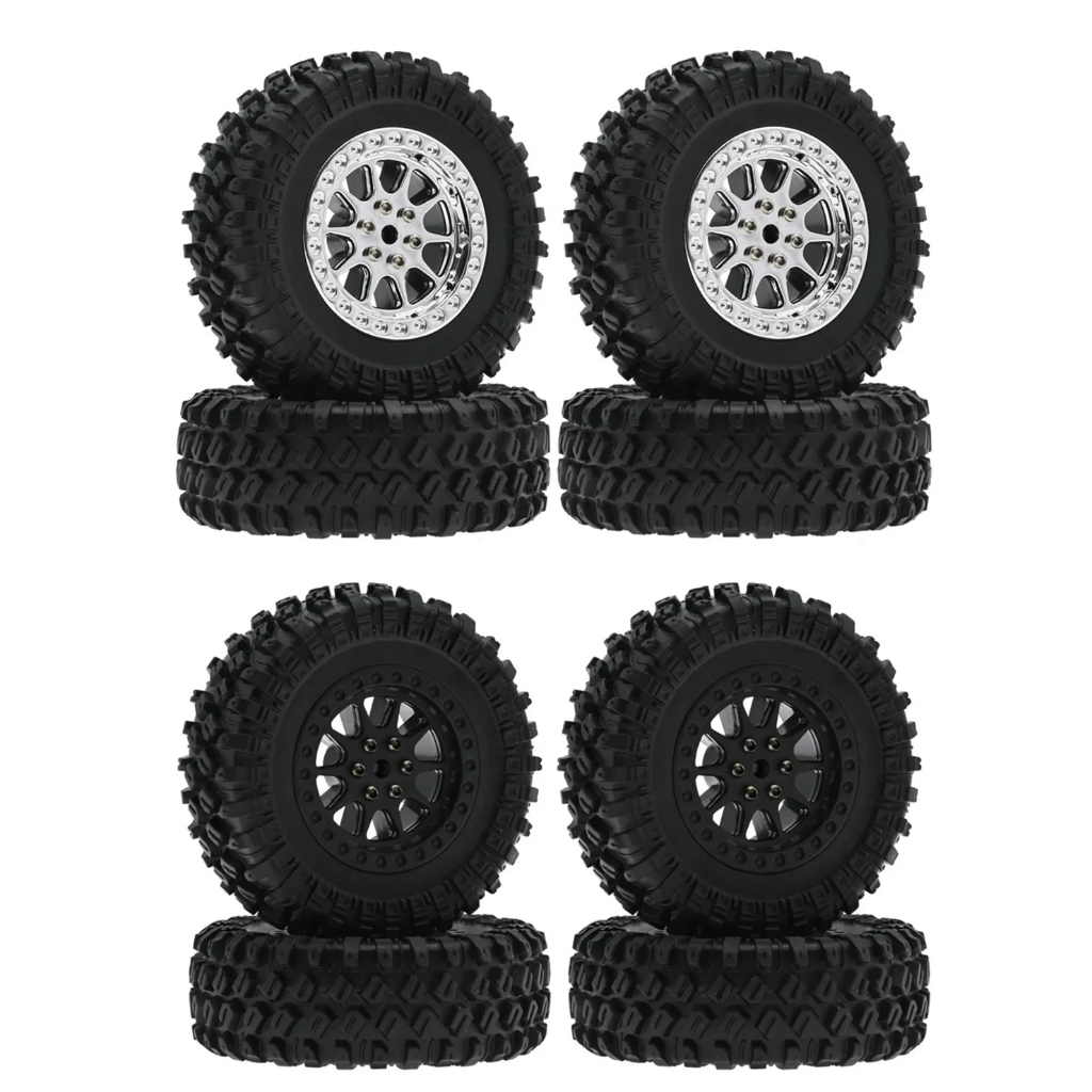 4PCS KOShobby RC car 67.5mm metal Wheel rim 70mm tire for MN 1/12 MN82 ...