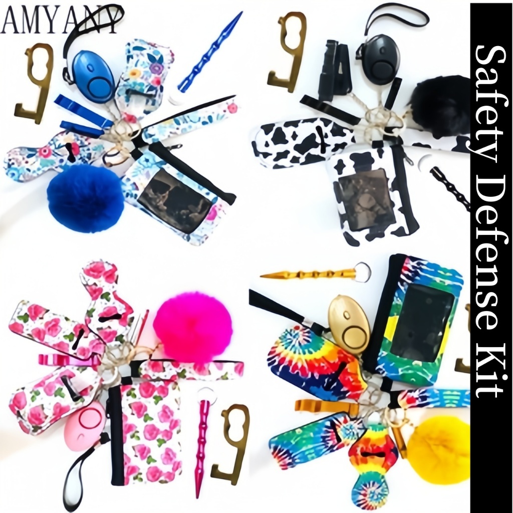 Safety Keychain Set for Women Personal Alarm Protection Window Breaker ...