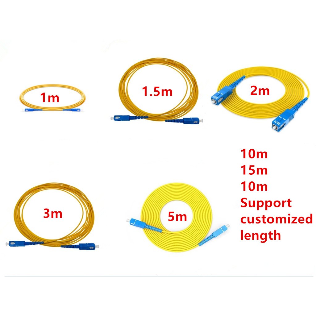 Fiber Patch Cord SC UPC to SC UPC 1M 1.5M 2M 3M 5M 10M Fiber Optic ...
