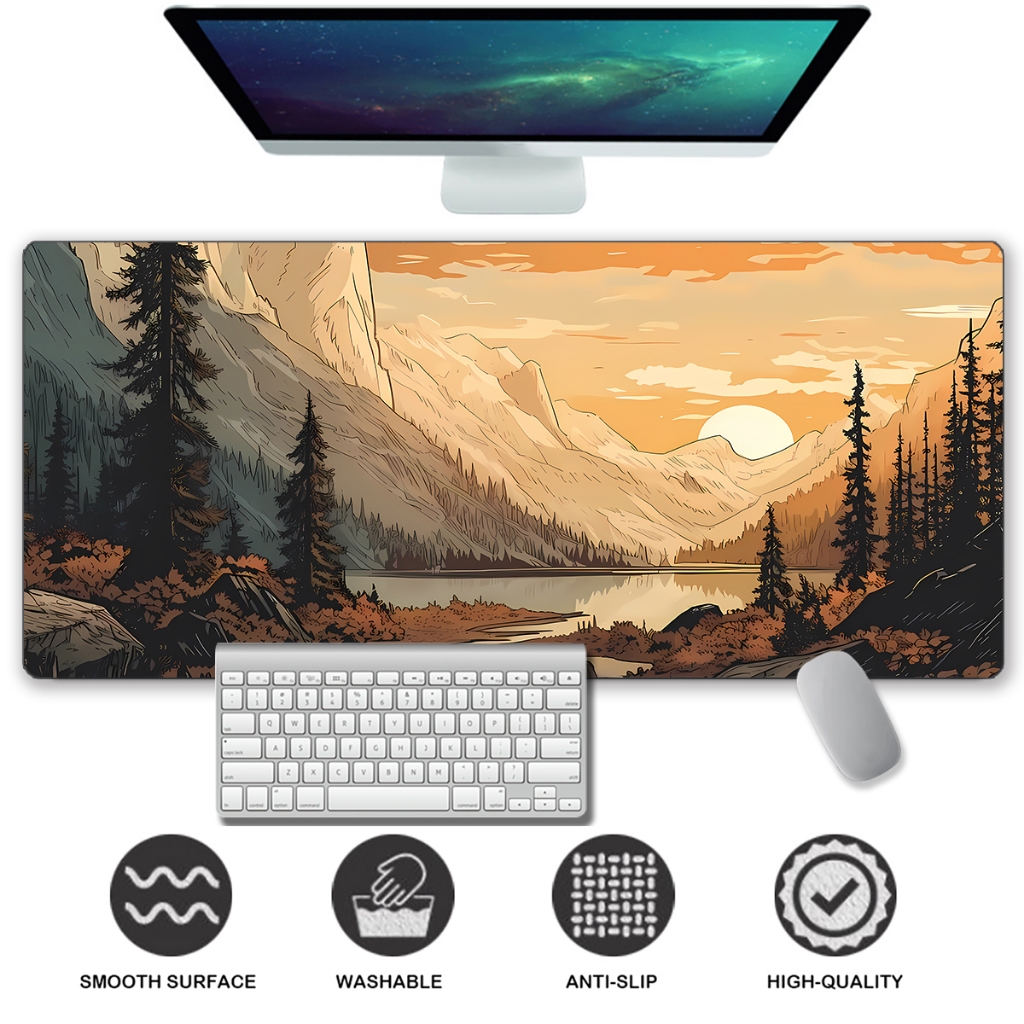 Majestic Stag Tappetino Mouse Pad - Design Cervo - 19,6x23,5 Cm - Morbido E Portatile - Regalo Divertente Per Papà E Fratelli