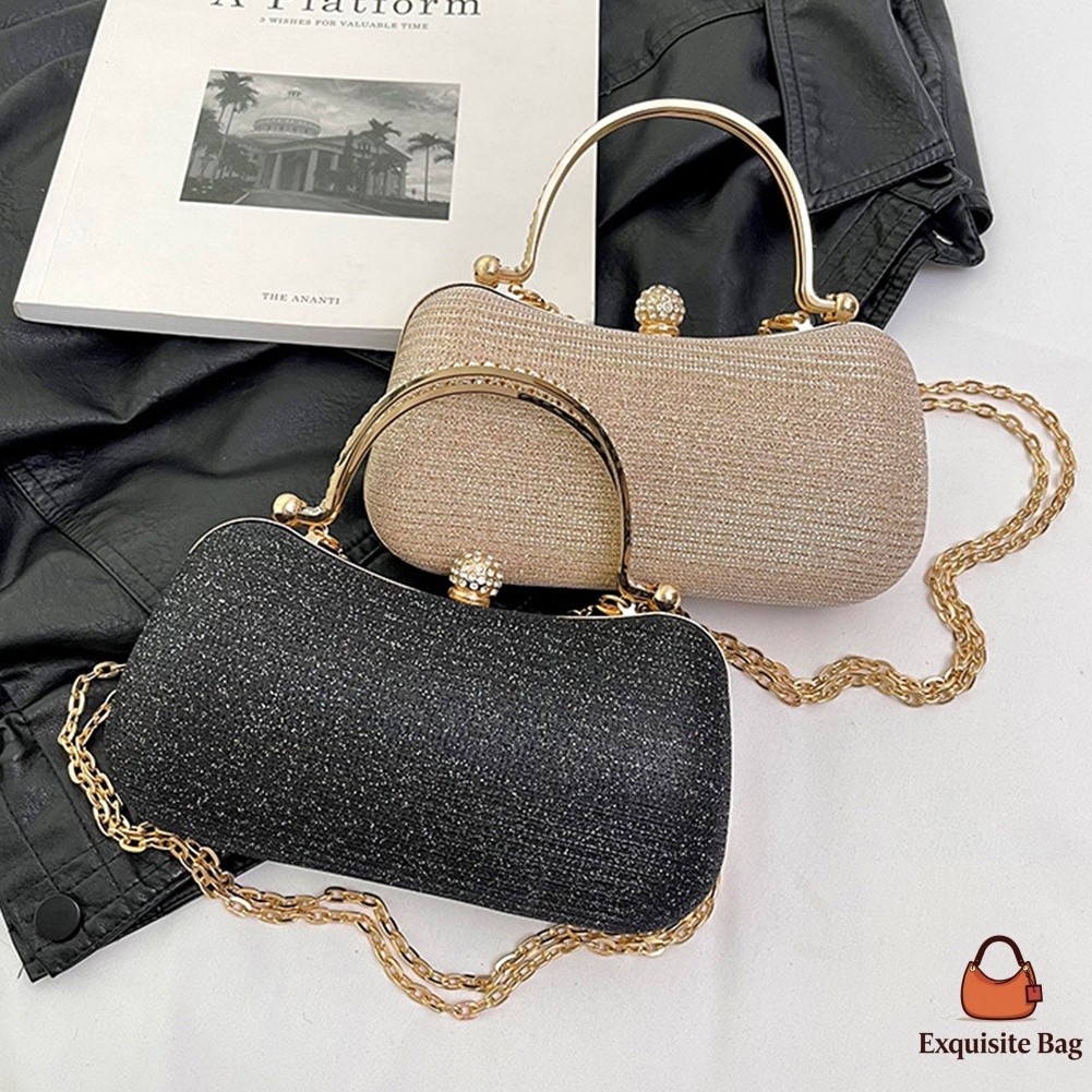 Evening Clutch Purse for Women Sparkling Wedding Formal Handbag ...