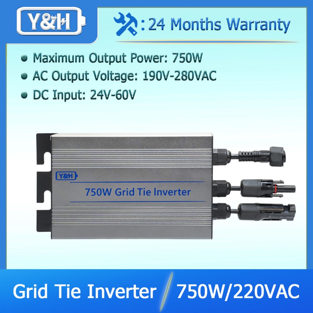 SOGTICPS 750W Micro Inverter MPPT - Solar Wechselrichter Für 24-60V Panel, 220V Ausgang