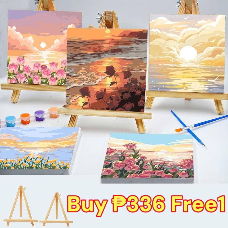 Digital Oil Paint By Numbers Canvas Frame Number Painting LivingRoom ...