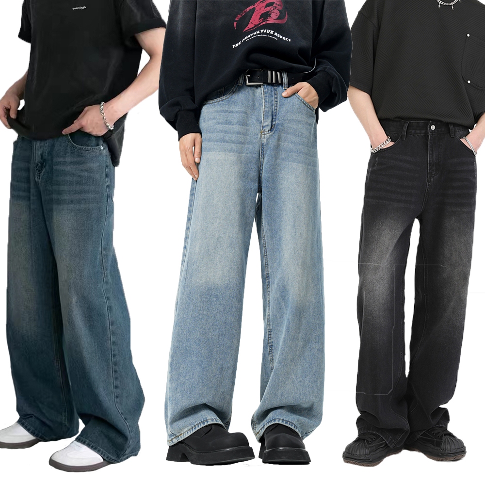 baggy-jeans-korean-style-jeans-pants-for-men-straight-cut-men-s-denim