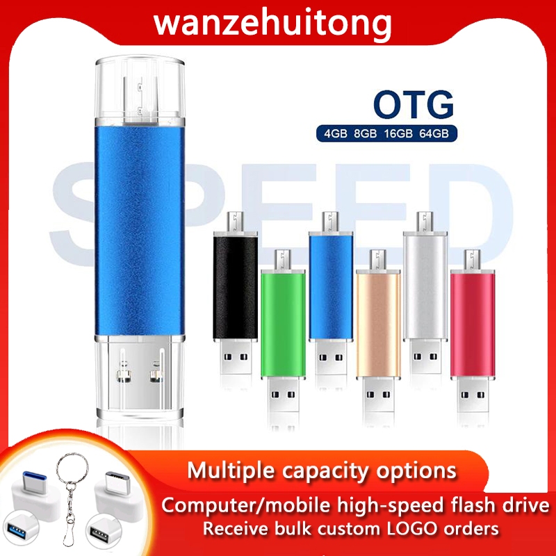 Otg Two-in-One Flash Memory Driver 128GB/256GB/512GB/1TB/2TB USB2.0 ...