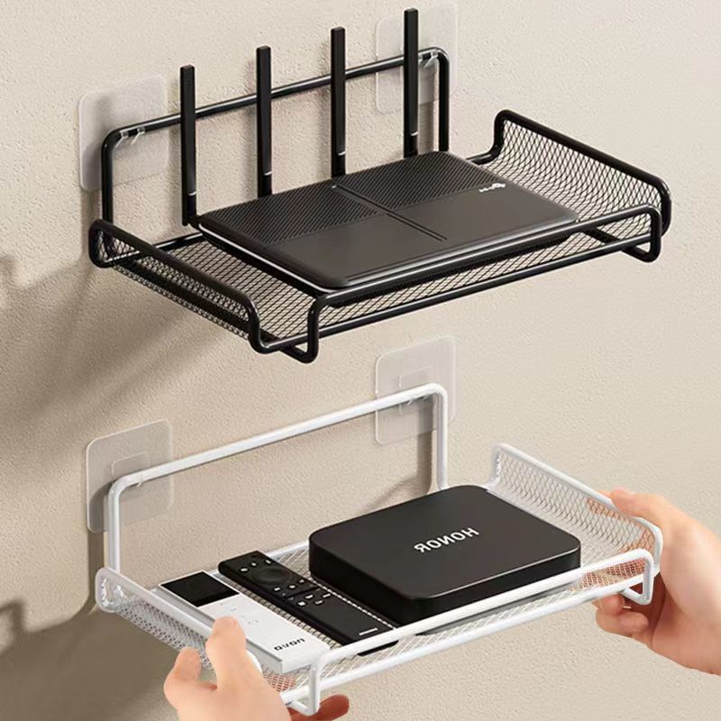 Router wall rack Paste wall rack Network set-top box 2025 new non ...