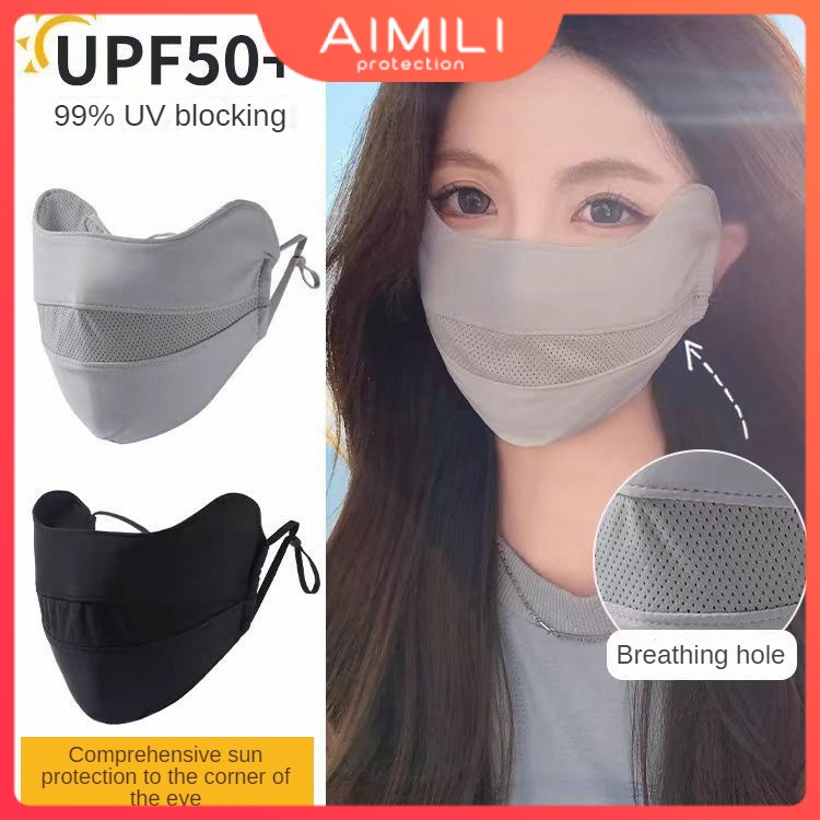 Sunscreen Mask for Women, Breathable Thin, High Beauty, UV Protection ...