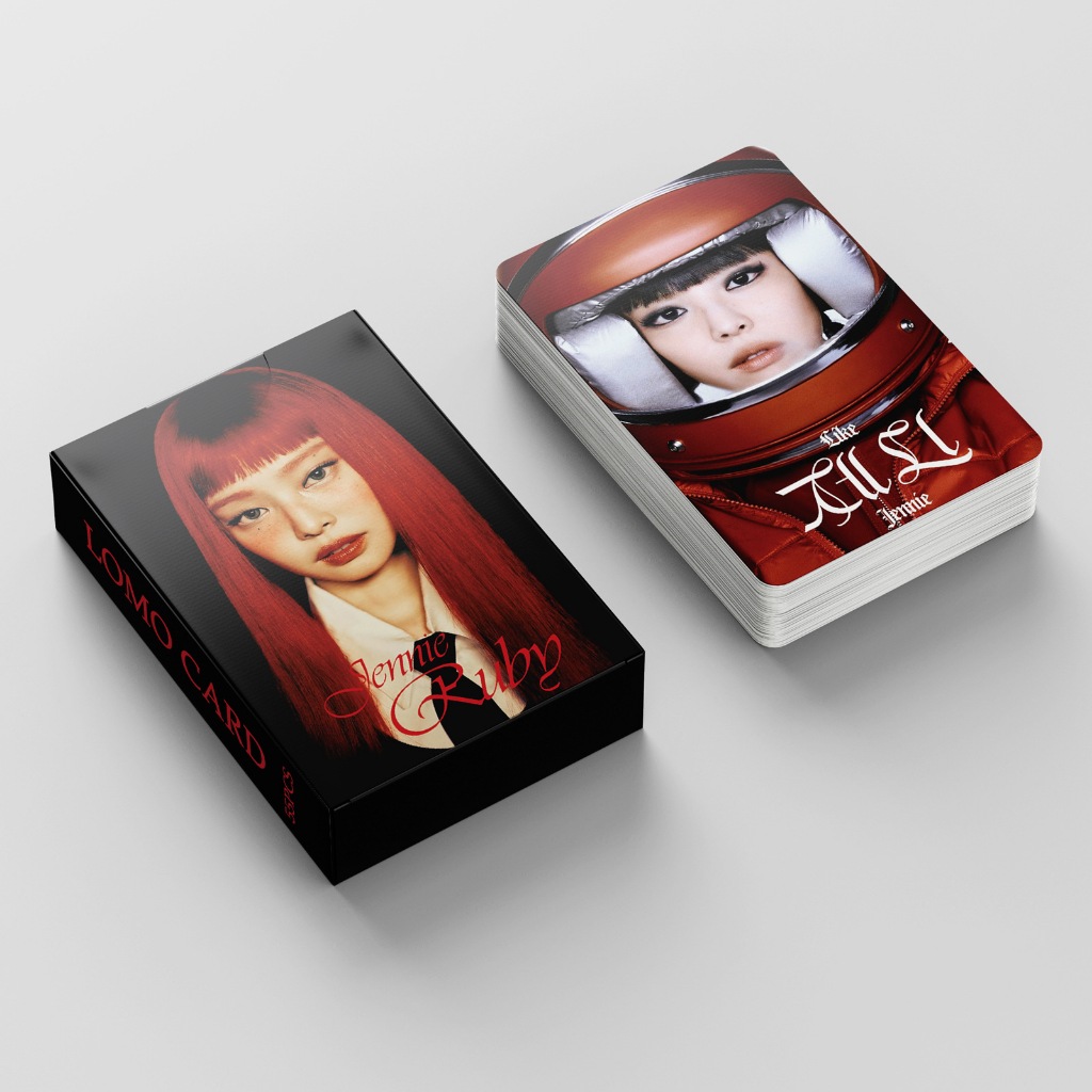 55 Cartes Photo Kpop JENNIE – Album RUBY – Mini Merch Collection – Pour Décoration & Cadeau Fan