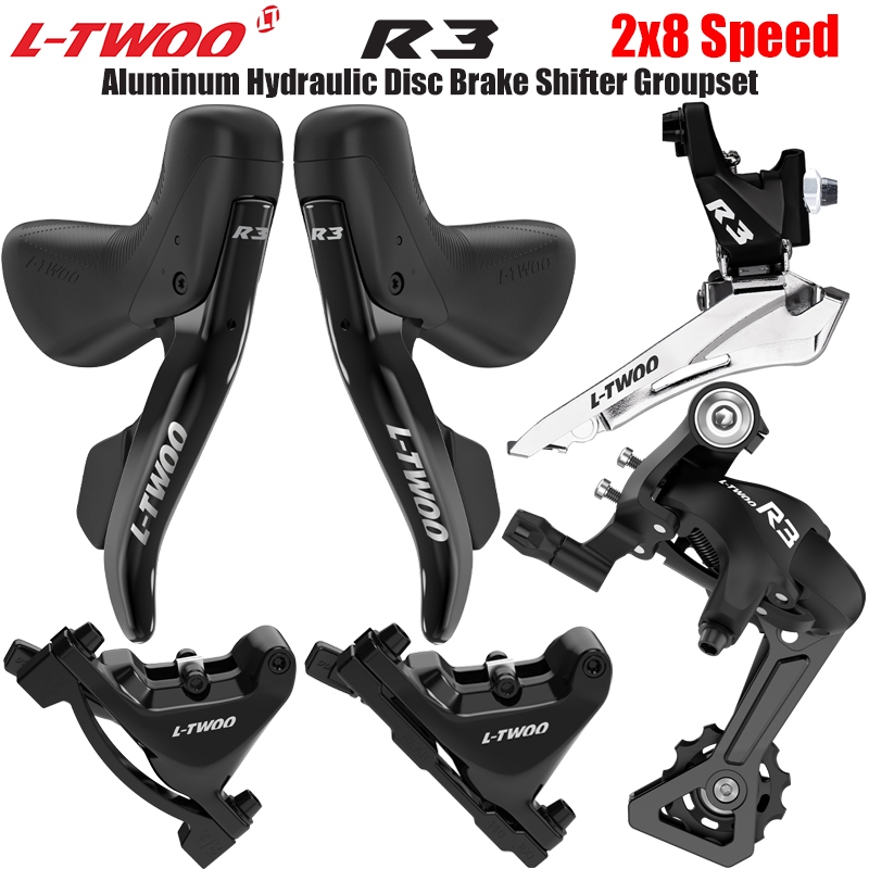 LTWOO R3 Disc Series 2x8s Aluminum Hydraulic Shifter Kit Derailleur ...
