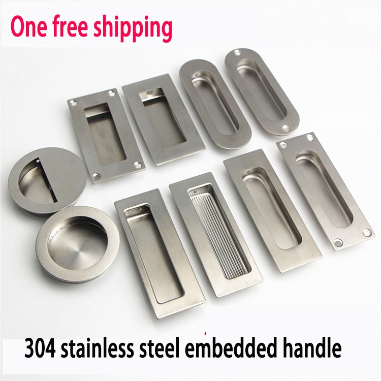 Hot selling 304 stainless steel embedded concealed handle cabinet door ...
