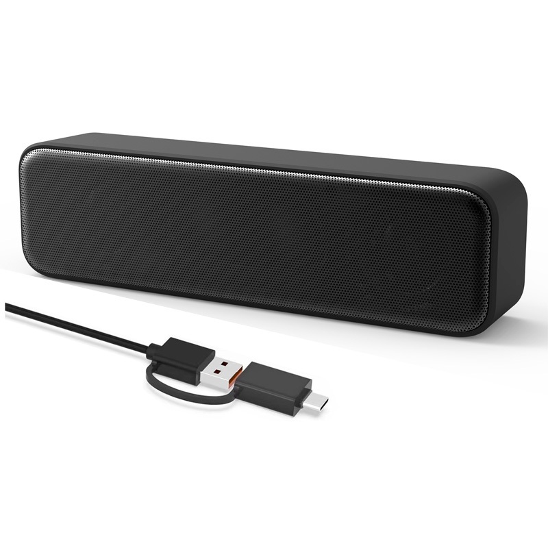 Desktop Mini Soundbar Computer Speaker PC Type-C with Hi-Quality Stereo ...