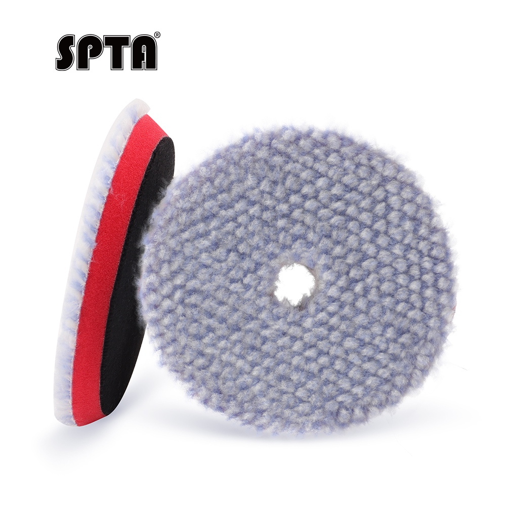SPTA 3 inch to 6 inch Wool Polishing Pad, T130 Heavy Cut Wool Pad to ...