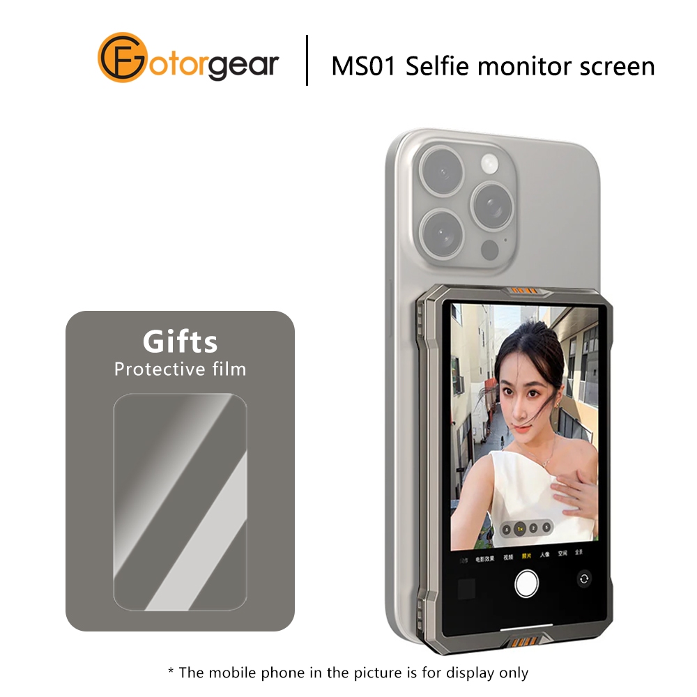 Fotorgear MS01 Selfie-monitor – Draadloos Magnetisch Scherm Voor IPhone & Android | Ideaal Voor Vloggen En Live Streams