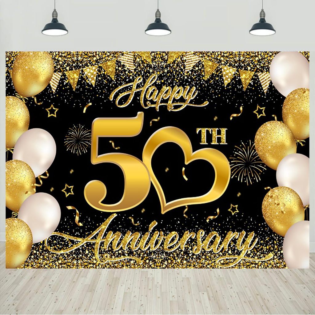 happy-50th-anniversary-photography-backdrop-black-gold-50th-wedding