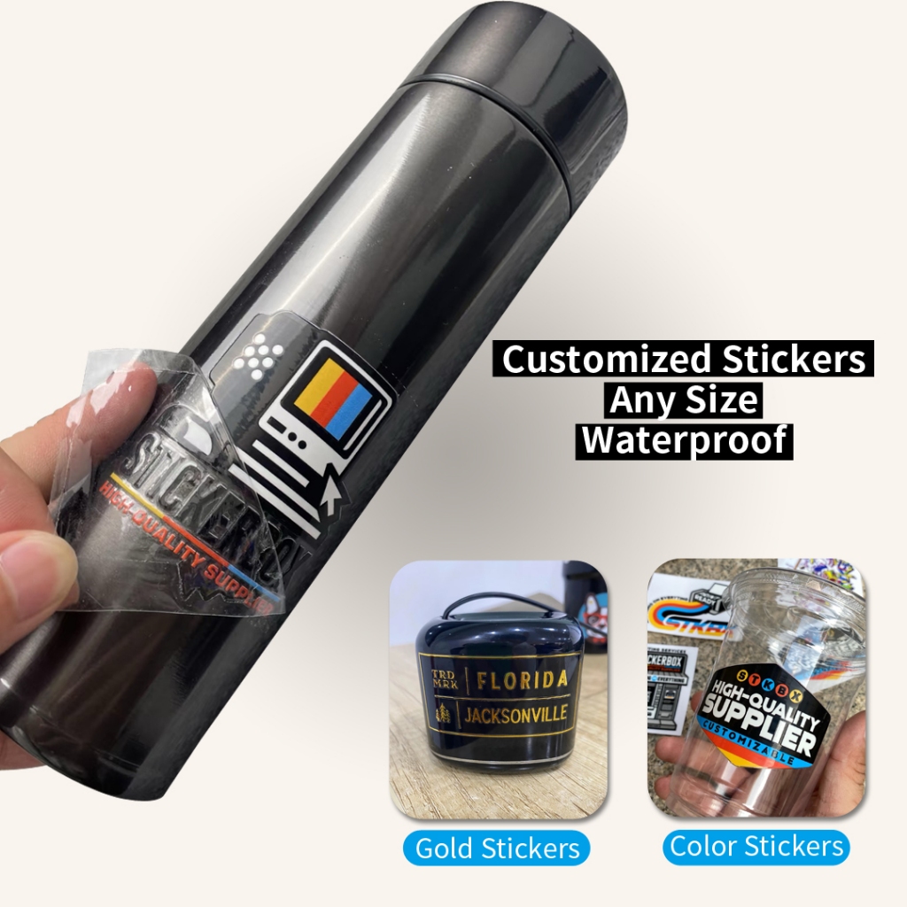 3D Transfer Sticker A4 Customized Logo Sticker Labels Waterproof Decal ...