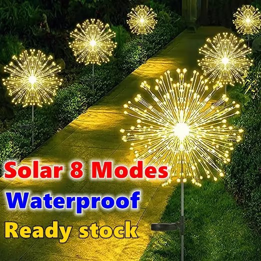 480LED Solar Fairy Lights Outdoor Waterproof 8 Modes Christmas Lights ...