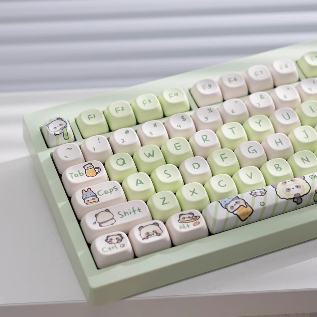 【Local Delivery】MOA Profile Panda Keycap Mechanical Dye Sublimation 140 ...