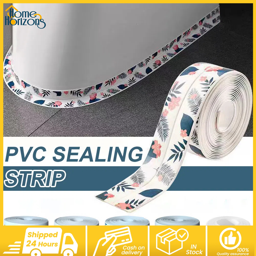 Kitchen Waterproof PVC Sealing Strip with Pattern Bathroom Shower Sink ...