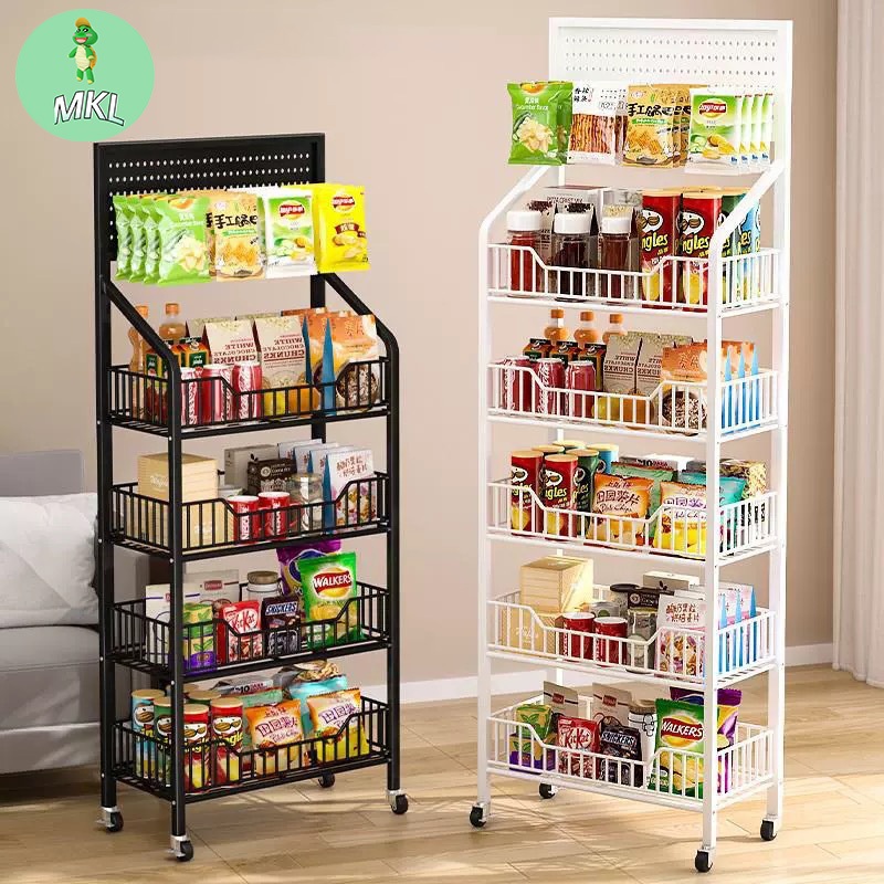 Shelves Snack Shelf Grocery Rack 4 Layers/5 Layers Display Rack For ...
