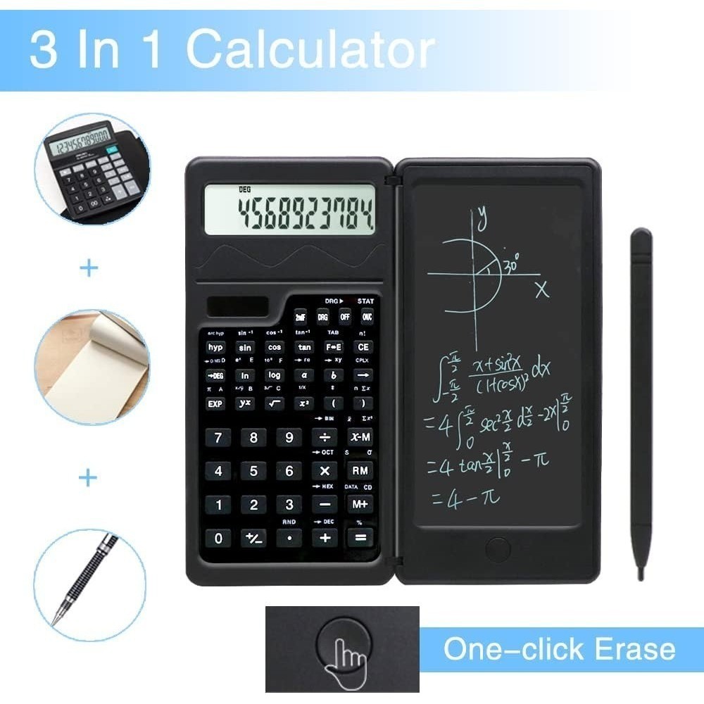 Scientific Calculator 3 in 1 Foldable Student Calculator Handheld Math ...