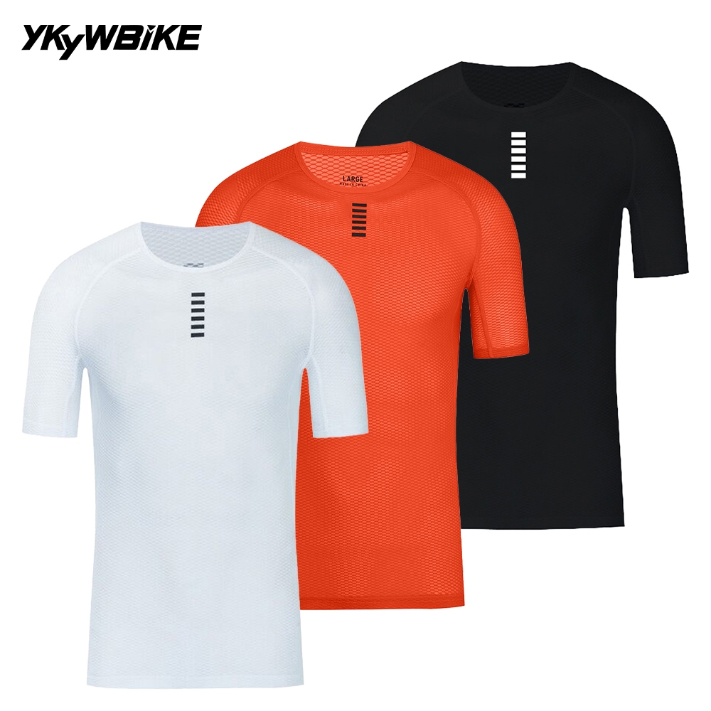 YKYWBIKE Pro Mesh Superlight Cycling Base Layers Bicycle Short Sleeve ...