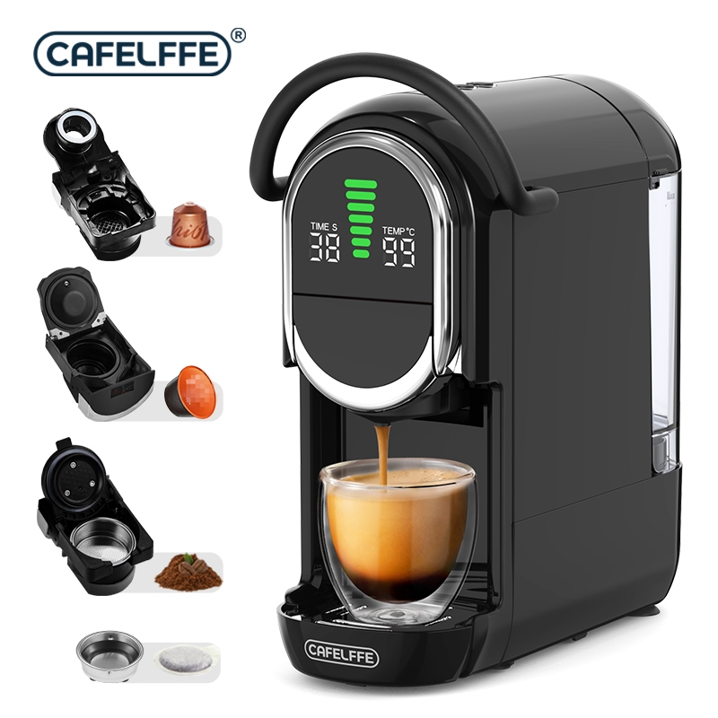 CAFELFFE MK-609S Kaffeemaschine - 4-in-1 Kapselmaschine Mit 19 Bar Druck