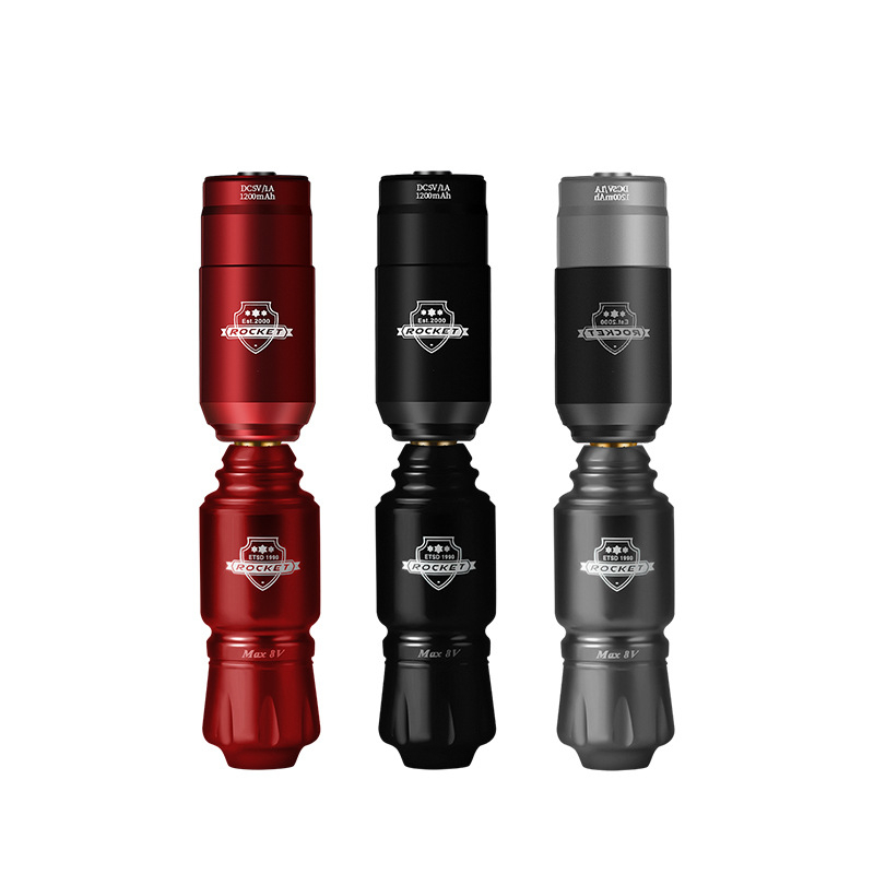 Mini Rocket Tattoo Machine Set Japan Motor Wireless Tattoo Power