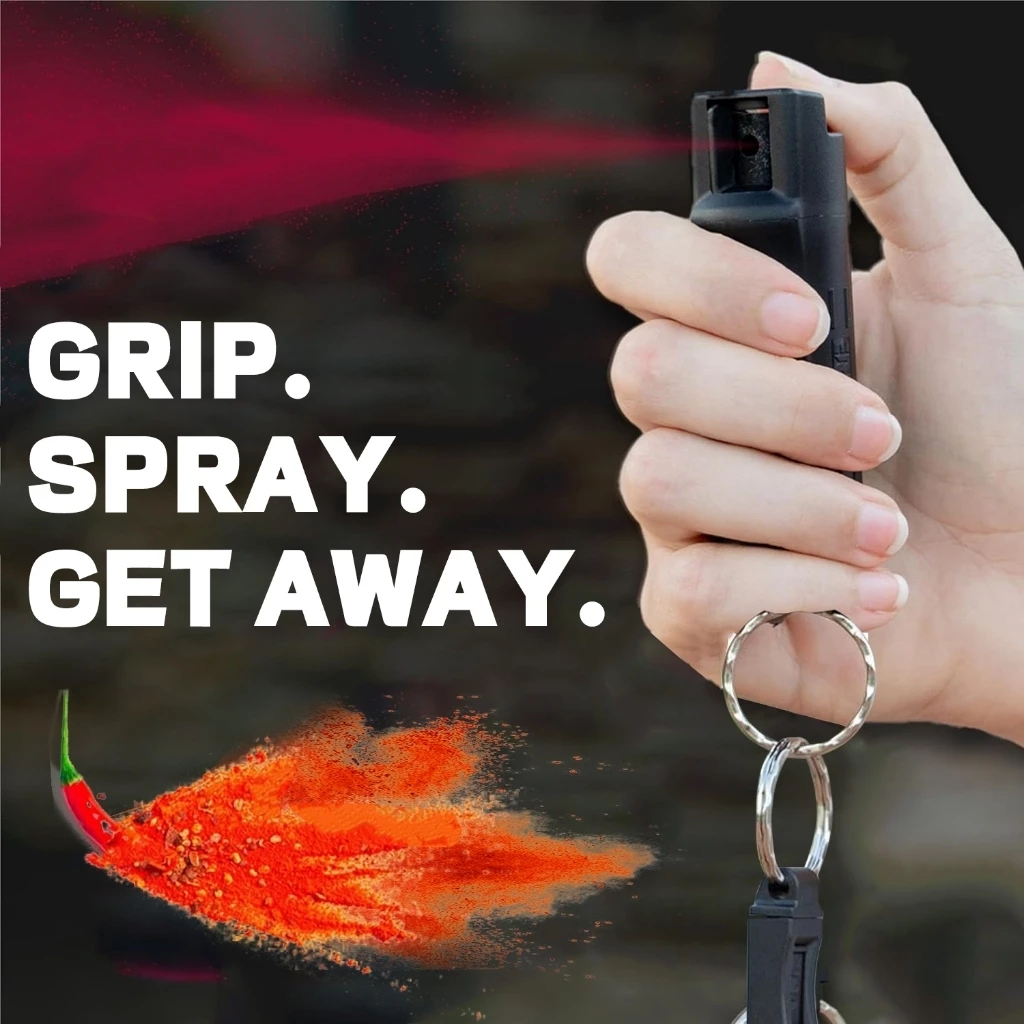 20Ml Portable Self Safety Keychain Pepper Spray Defense Safety ...