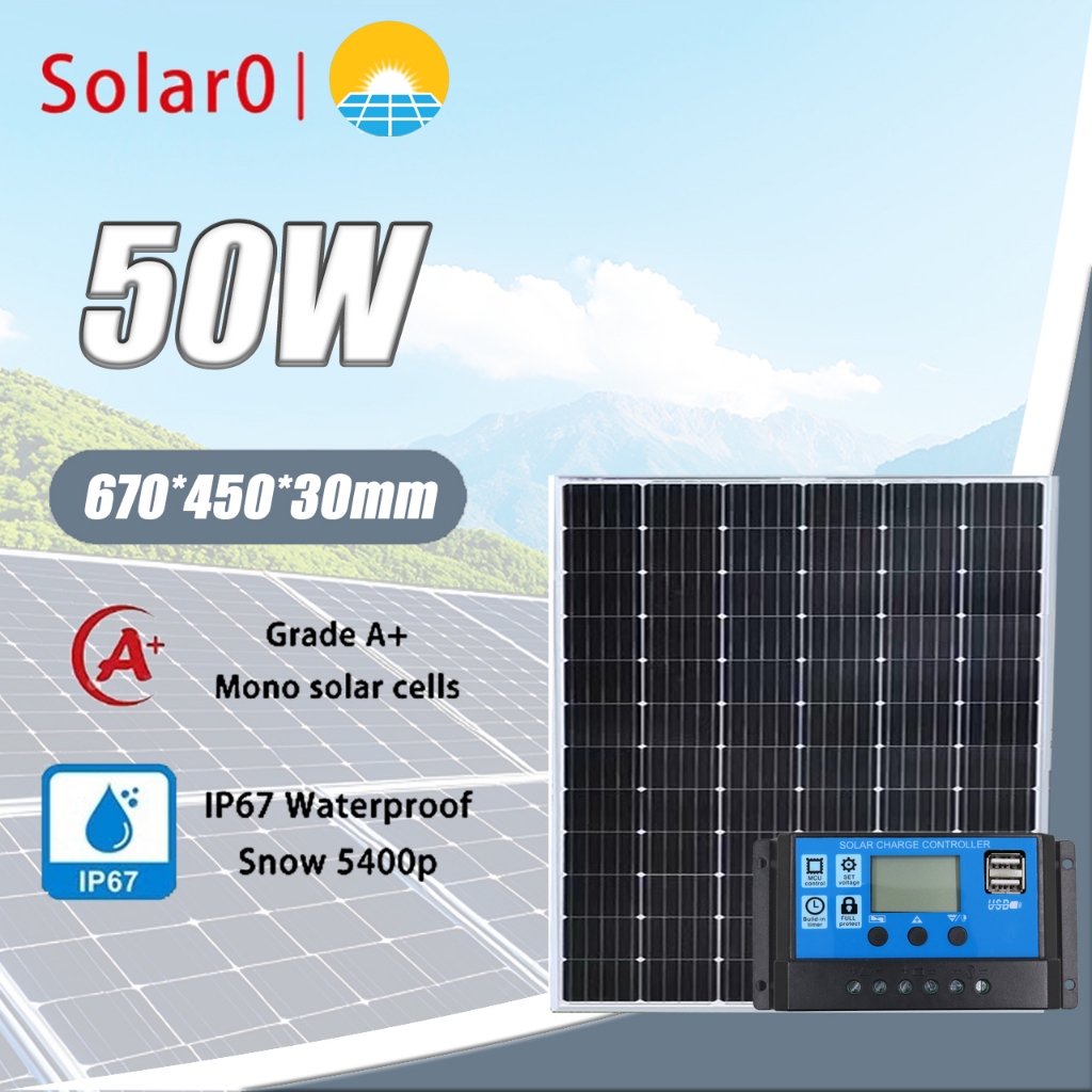 MHPOWOS 50W 12V Solar-Autobatterie-Ladegerät, Solarpanel Maintainer MHPOWOS 50W 12V Solar-Autobatterie-Ladegerät, Solarpanel Maintainer