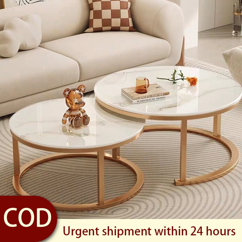 Modern Living Room Nordic Style Steel Wood Coffee Table Home Table ...