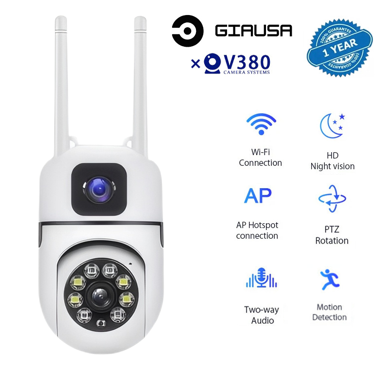 V380 Y33 Outdoor Cctv Camera PTZ Human Tracking HD Night Vision ...
