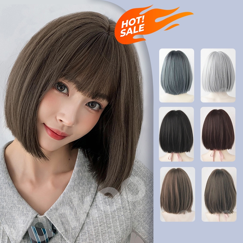 30cm Korean wig short hair BOBO head cute comic bangsnatural high ...