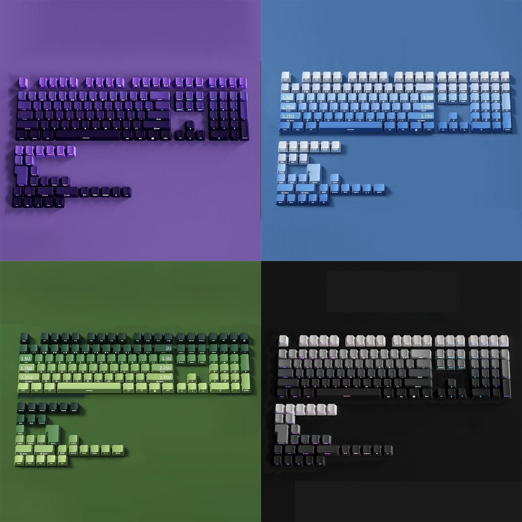 【PH STOCK】Gradient Side Front Print Full Set Keycaps OEM Profile DIY ...