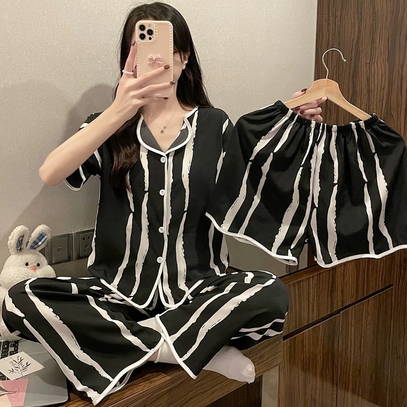 Fashion New Style 3 in 1 M-XXL comfortable cotton loungewear Terno ...