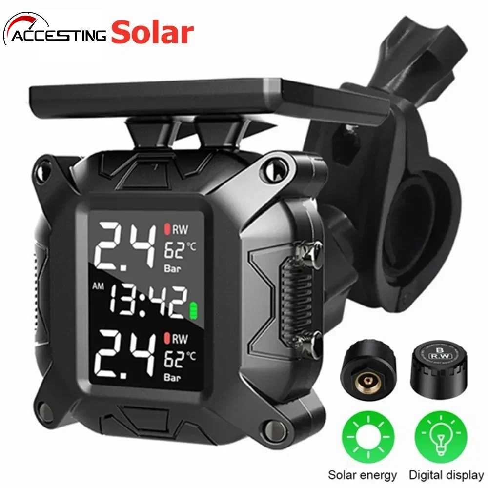 NEW Motorcycle TPMS Tire Pressure Monitoring System TMPS Tyre Sensor ...