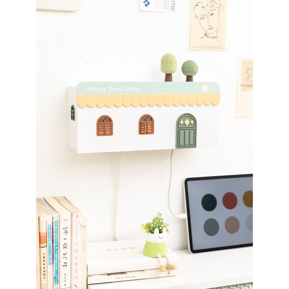 Small House Socket Decorative Box Wire Box Wire Storage Box | Shopee ...