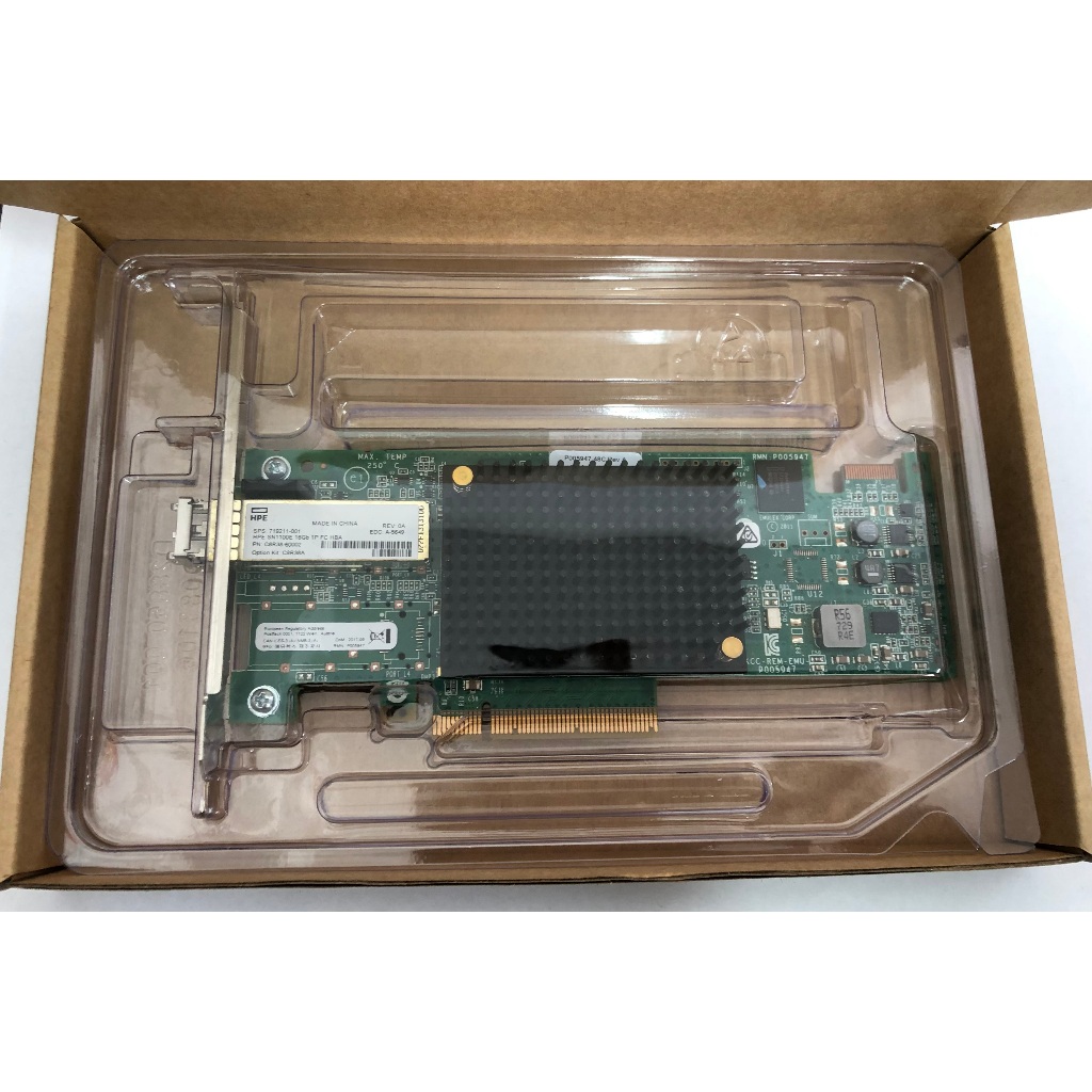 HPE SN1100E 16Gb Single Port PCIe NIC Fiber Channel HBA 719211-001 w ...