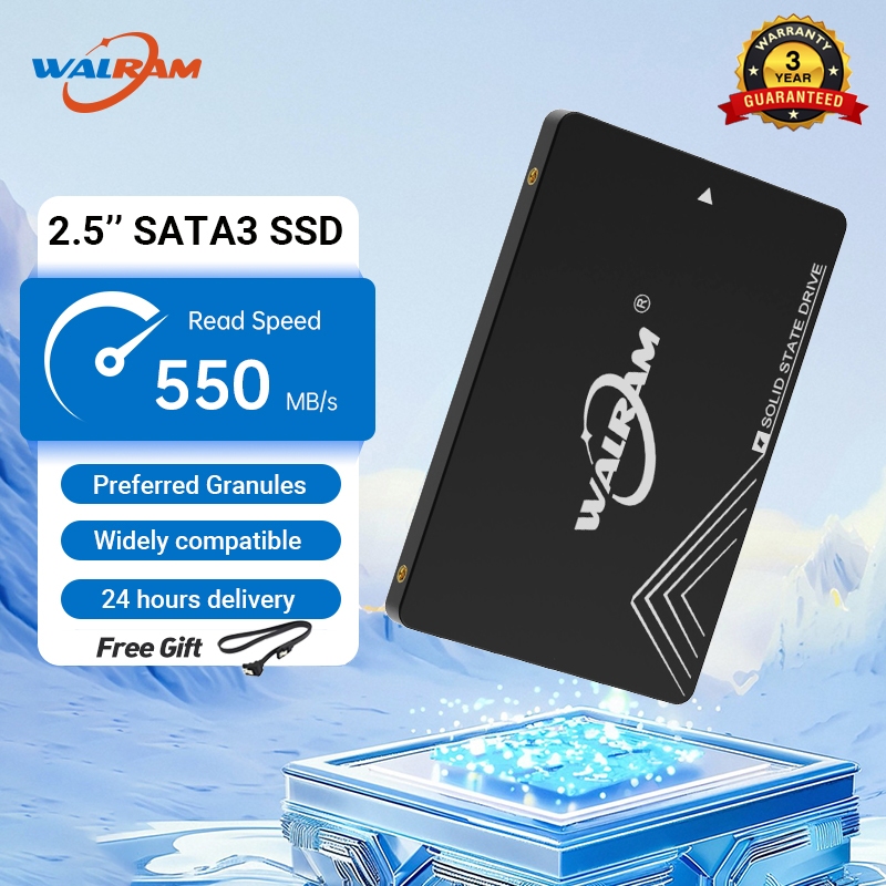 Walram SSD 2.5 Inch SATA3 SSD 128GB 256GB 512GB Solid State Drive For ...