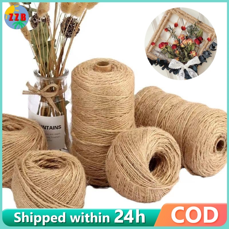 100m Jute Rope DIY Making Craft Rope Gift Packing Rope Cat Scratch DIY ...