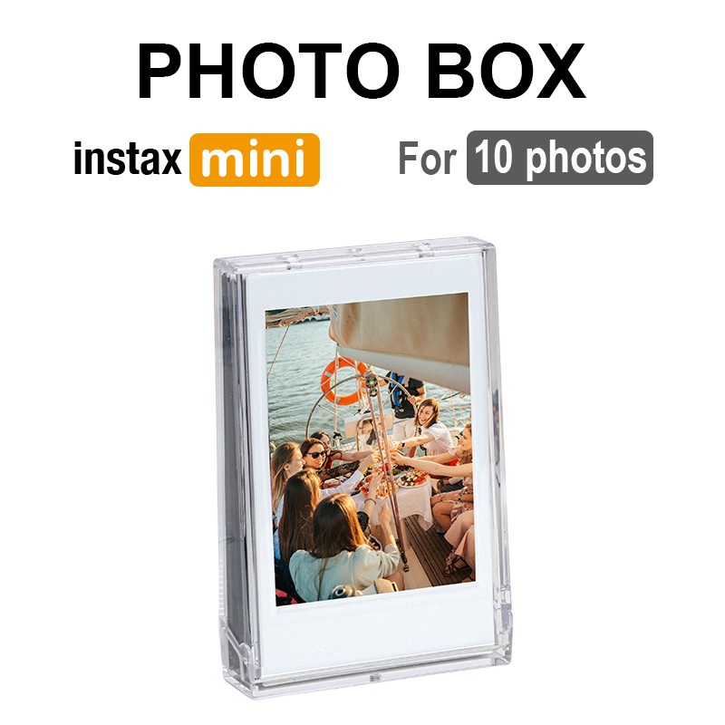 [Film Lab] Transparent Storage Box with Strap for 10 Instax Mini Film ...
