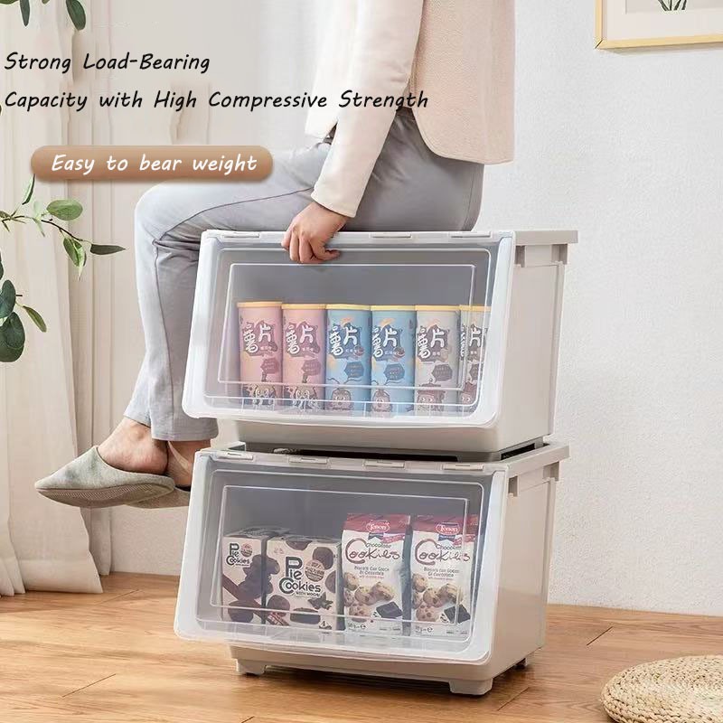 Flip Top Storage Box Organizer with Wheel Organizer storage ...
