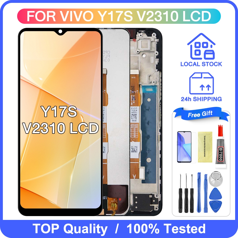 6.56" LCD With Frame For VIVO Y17S V2310 LCD Display Touch Screen ...
