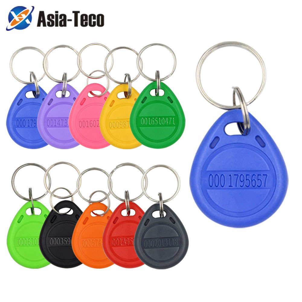 10pcs/lot TK4100 125khz RFID Keychain Card Tag Key ID Keyfob Door Entry ...