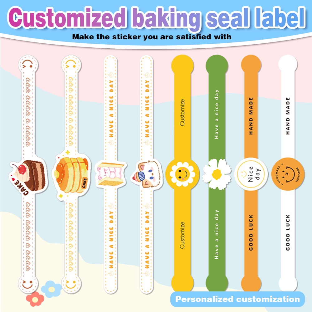22 Pcs Customized Stickers Baking Labels Personalized Logo Sticker for ...
